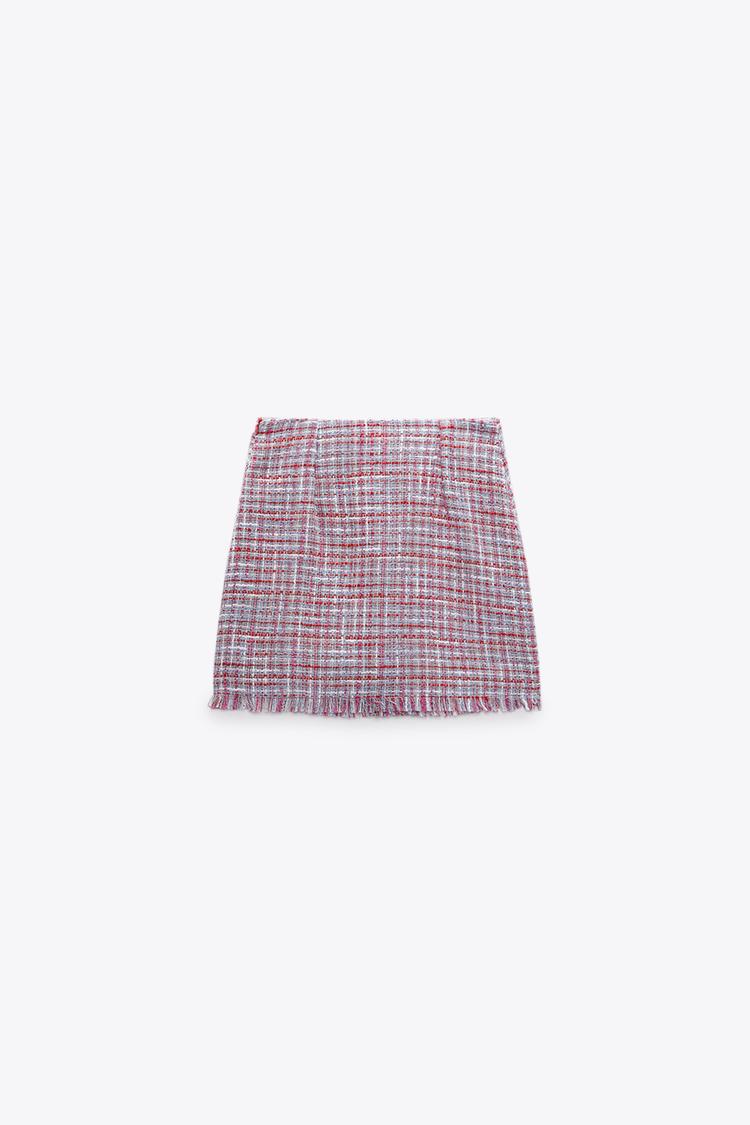Jupe tweed zara best sale